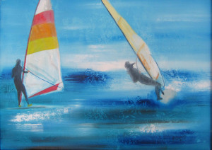 Mario Sarbia windsurfisti 50x70