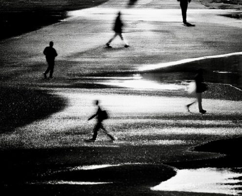 Fotografia in bianco e nero di Paolo Belloni della serie Streets